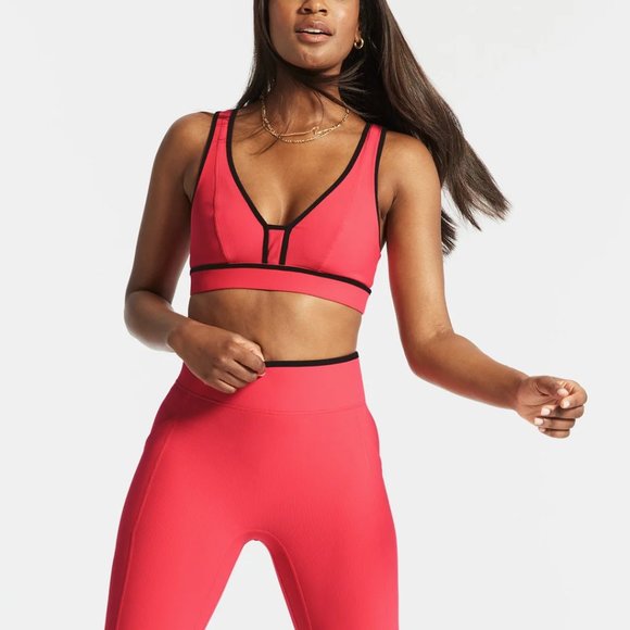 NEW All Access Ribbed V Neck Sports Bra Size S - Picture 1 of 6